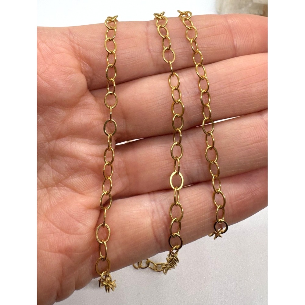 111" Gold-Filled Flat Oval Cable Chain 4.7 x 3.6mm Jewelry Making Supply 11057F